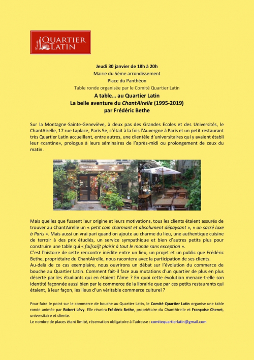 affiche chantairelle