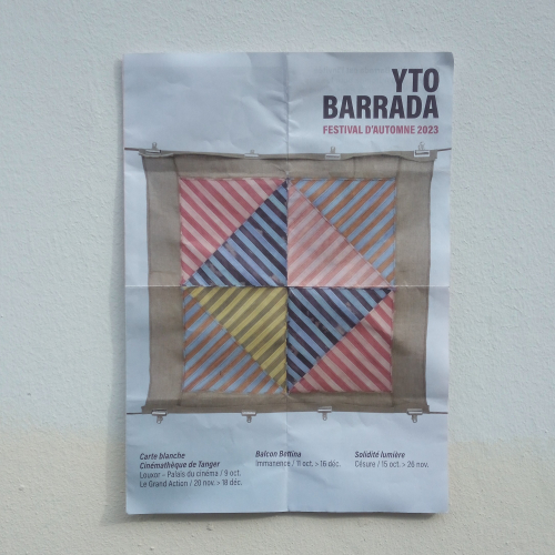 Yto Barrada au Festival d'Automne 2023 - Affiche in situ