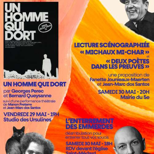 affiche présentant  3 évènements proposés par le CQL 