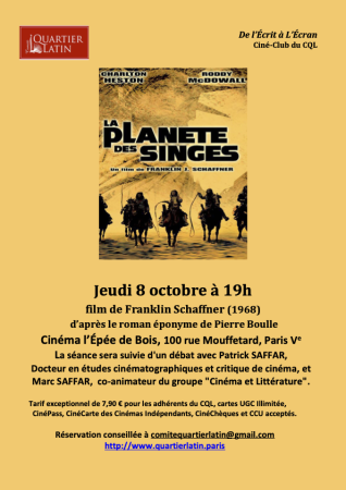 affiche du film La Planète des singes